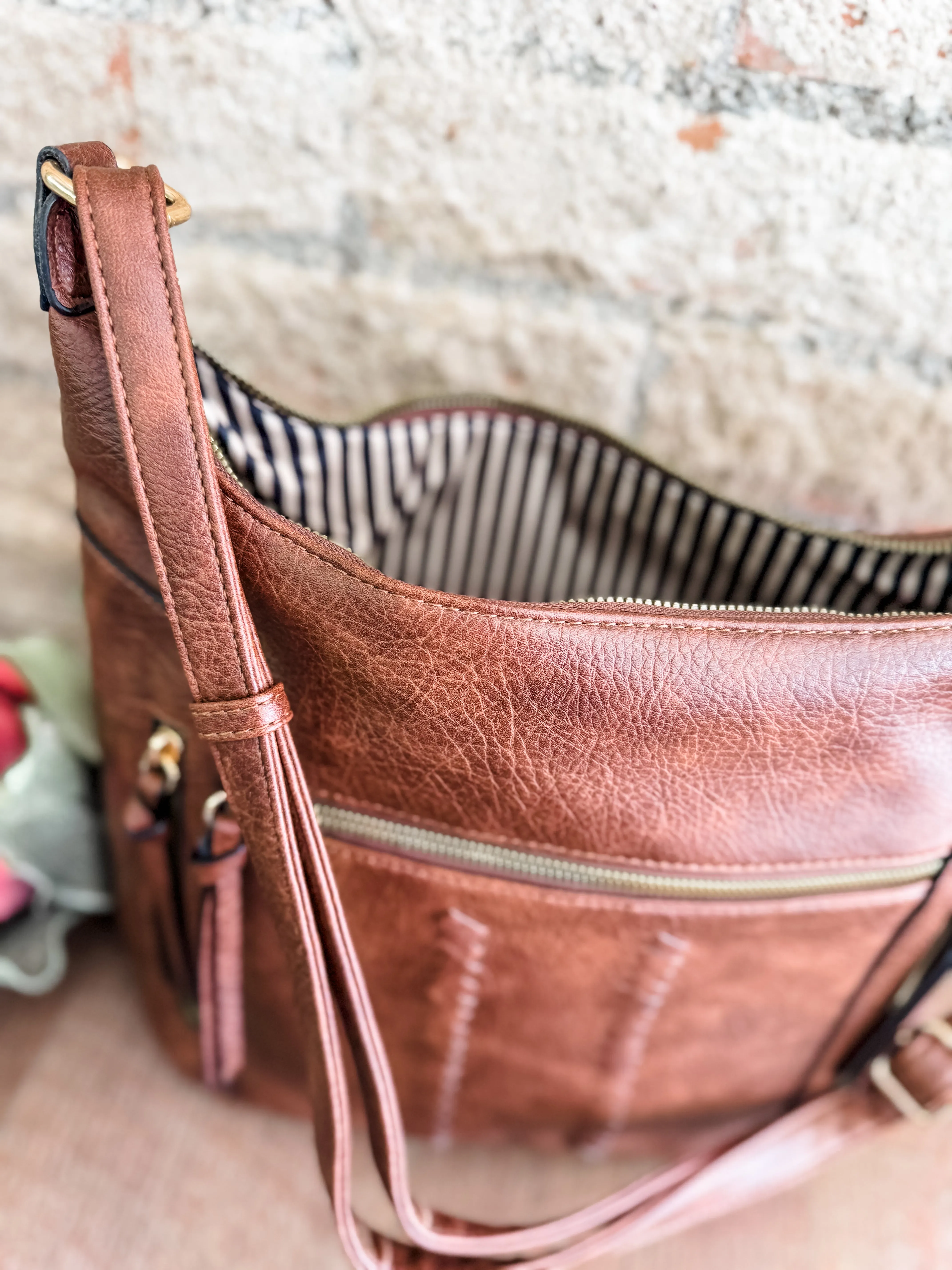 Olga Multi Pocket Crossbody   Hobo Bag