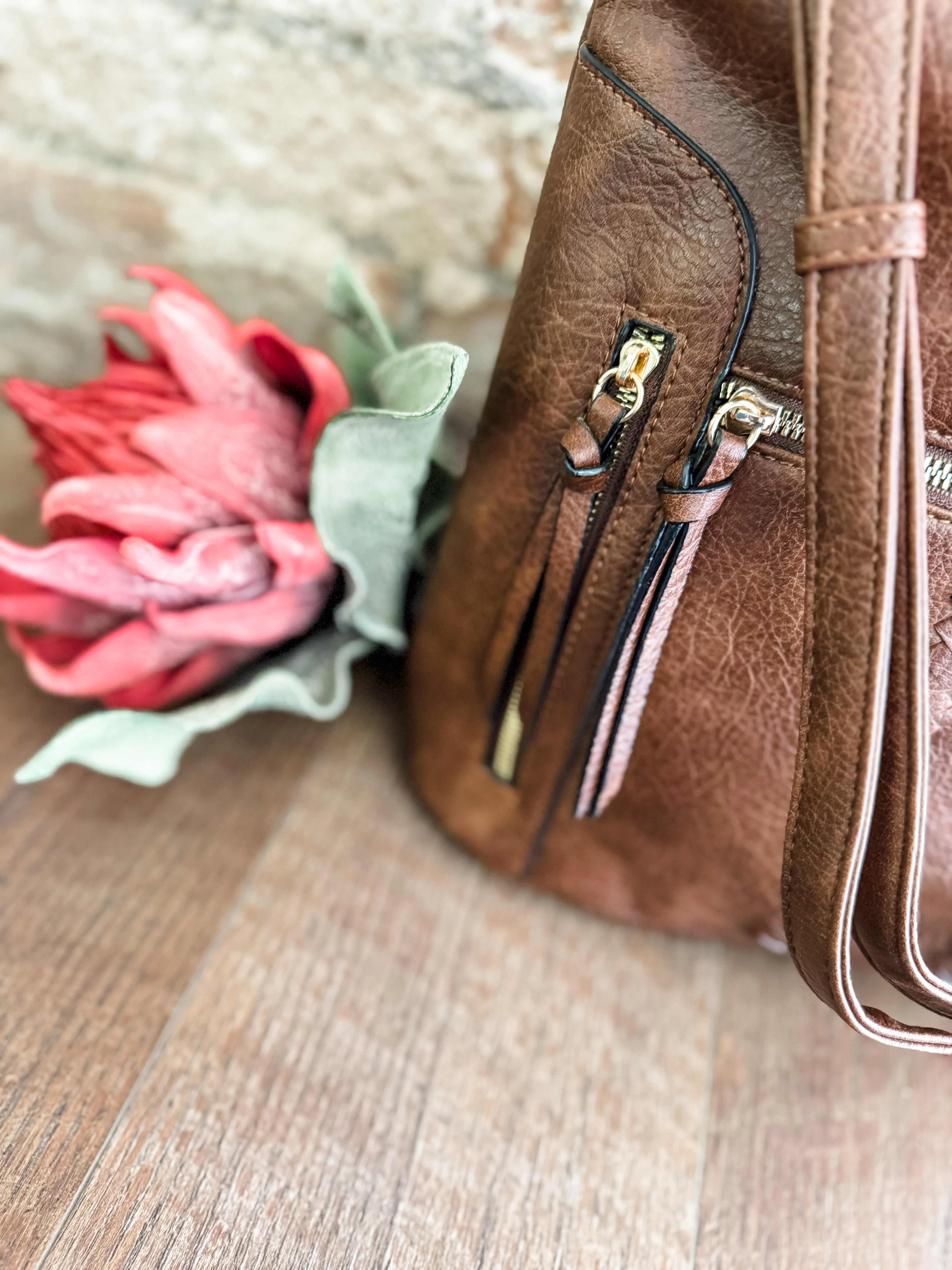 Olga Multi Pocket Crossbody   Hobo Bag