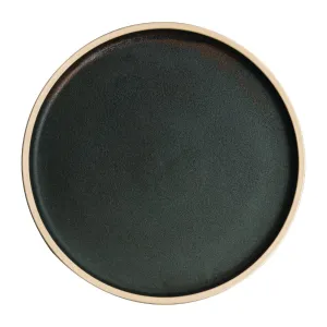 Olympia Canvas Flat Round Plate Green Verdigris 250mm (Pack of 6) - FA322
