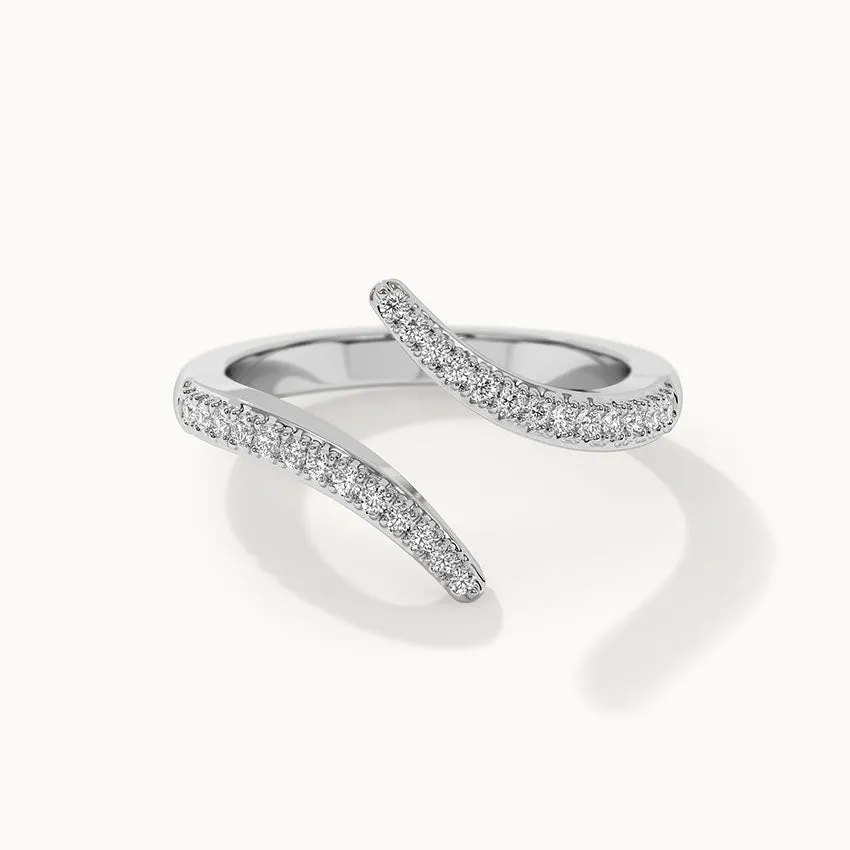 Open Wrap Diamond Band
