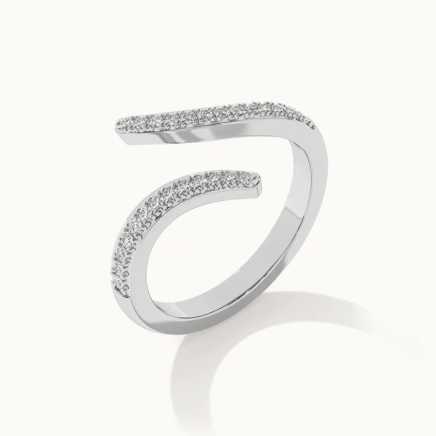 Open Wrap Diamond Band