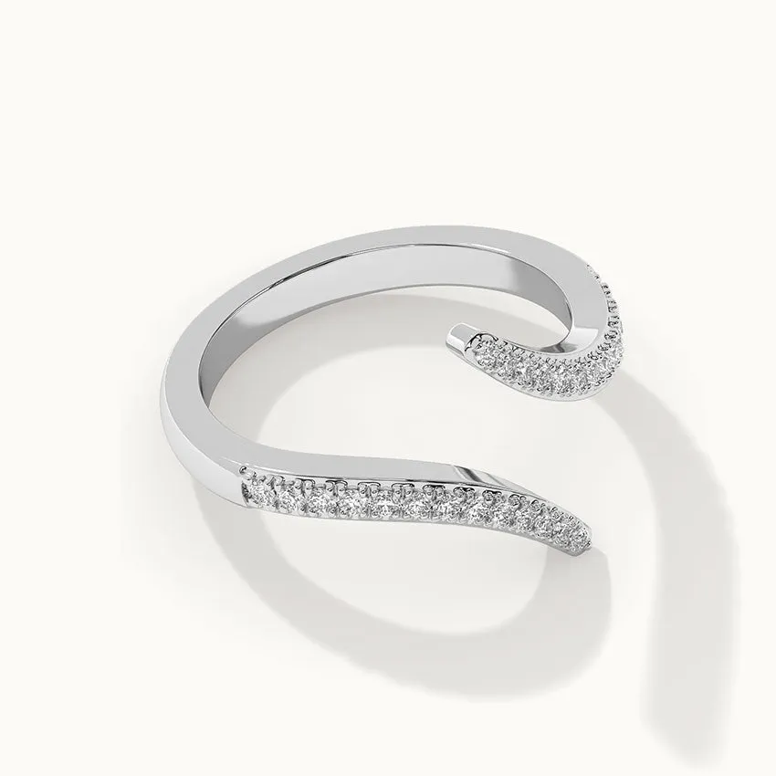 Open Wrap Diamond Band