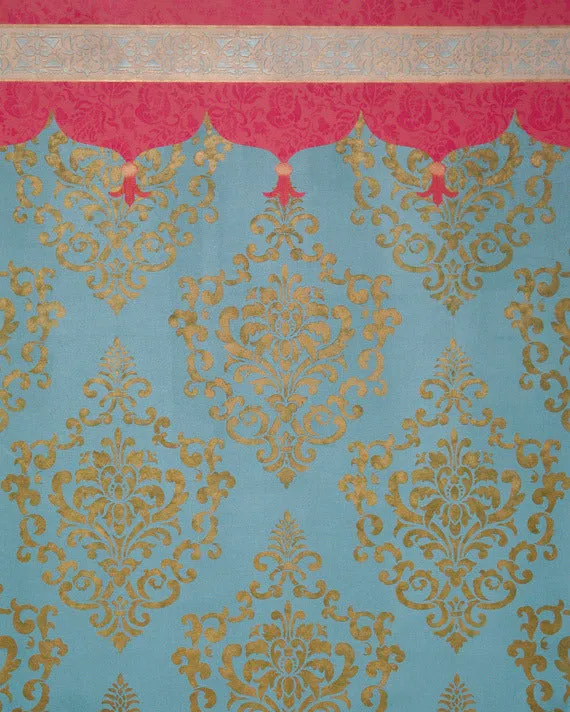 Ornamental Cartouche Stencil