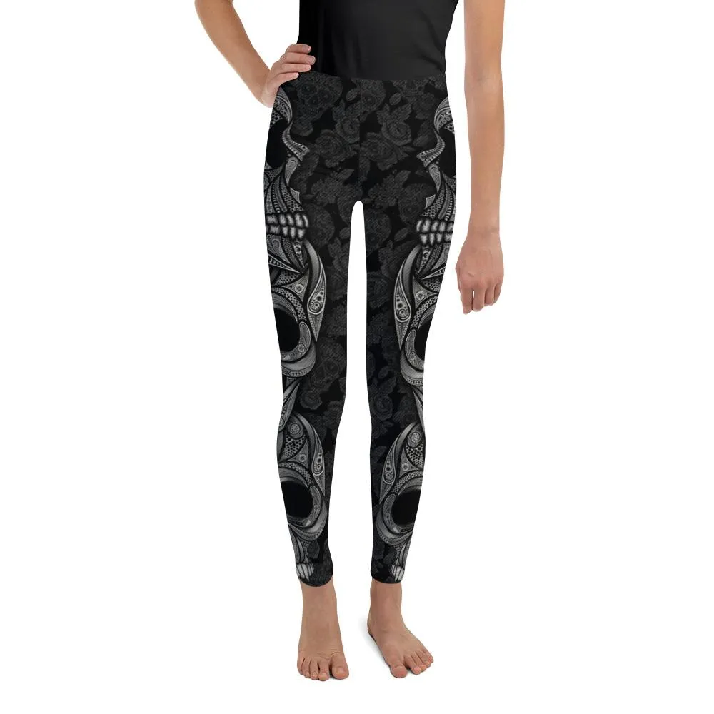 Ornamental Skull Youth Leggings