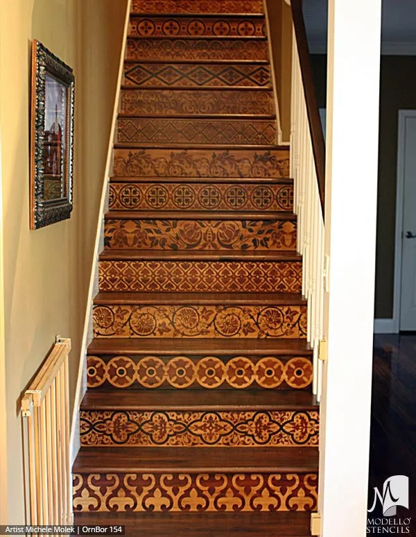 OrnBor154 Custom Border Stencil