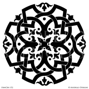 OrnCen152 Custom Medallion Stencil