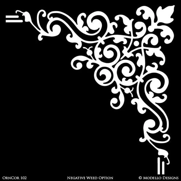 OrnCor102 Custom Corner Stencil