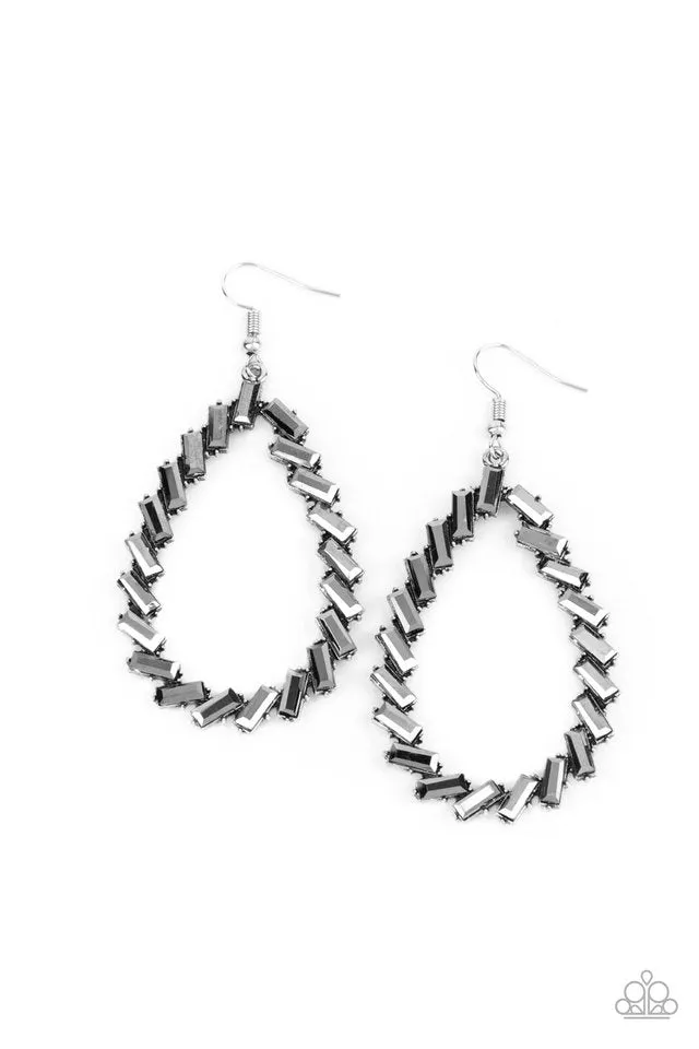 Paparazzi Earring ~ Striking RESPLENDENCE - Silver