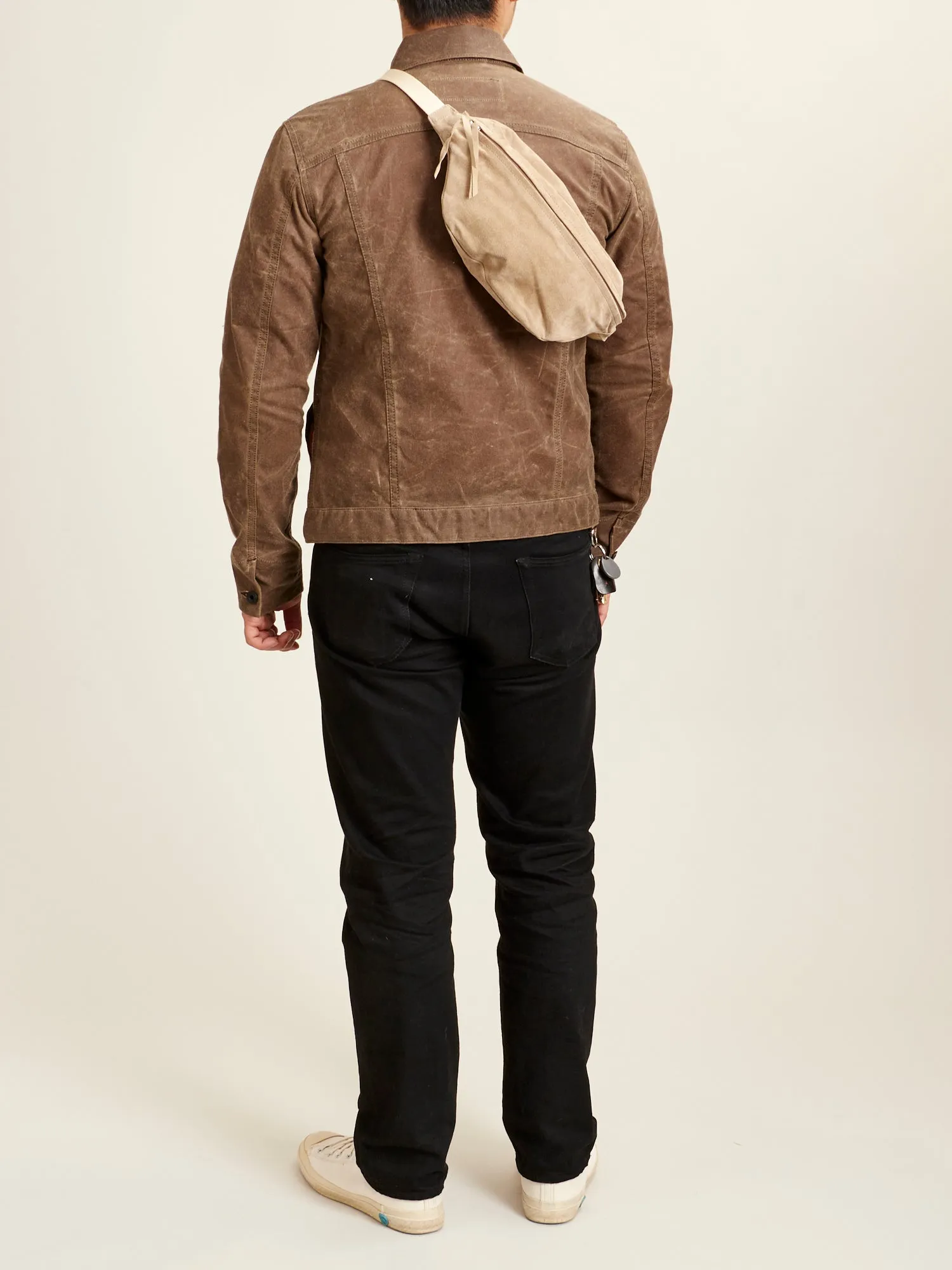 Pig Waist Pouch Bag in Beige