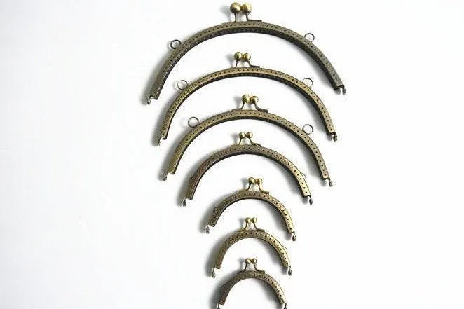 Retro Bronze Purse Frame Sewing Purse Frame 6.5/7.5/8.5/10.5/12.5/15/20cm (2"to 8")