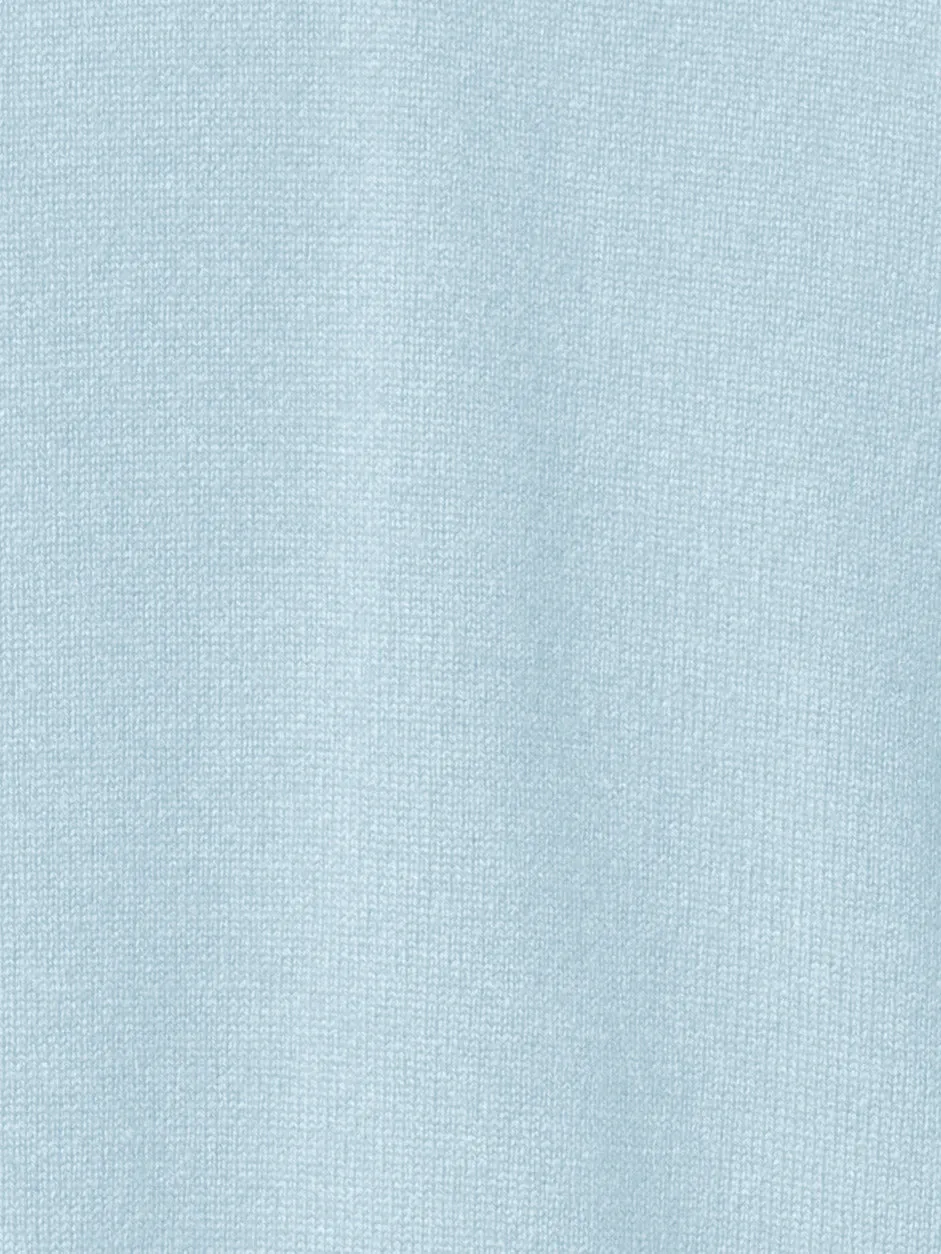 Short Sleeves Sweater in Cashmere with Knot Detail
