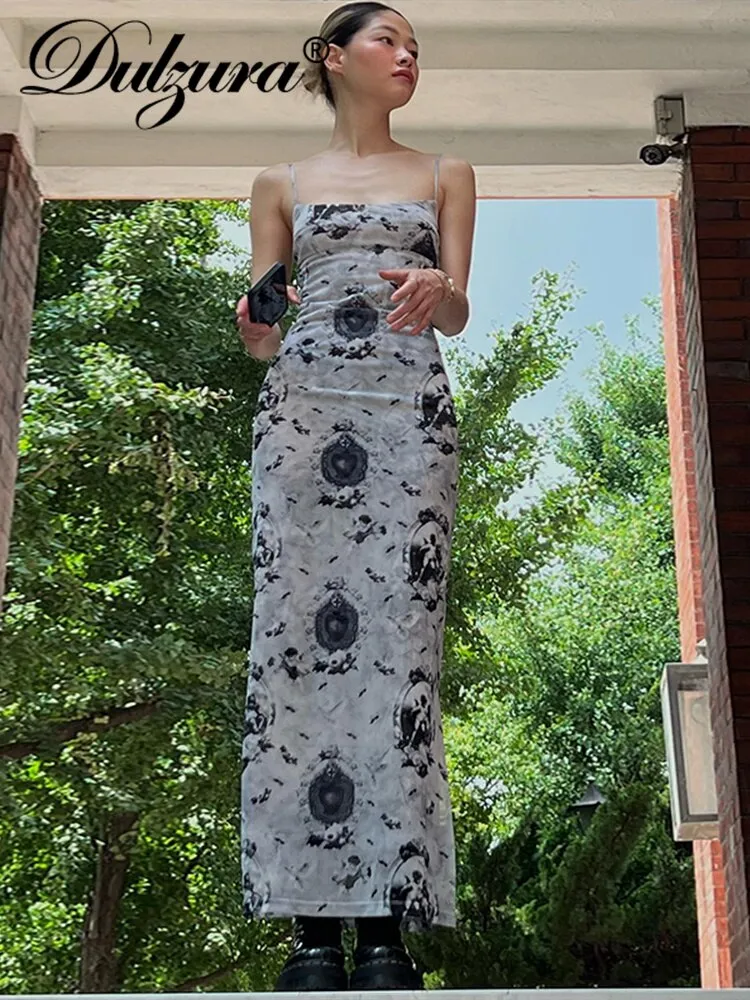 Side Slit Graceful Bodycon Midi Dress