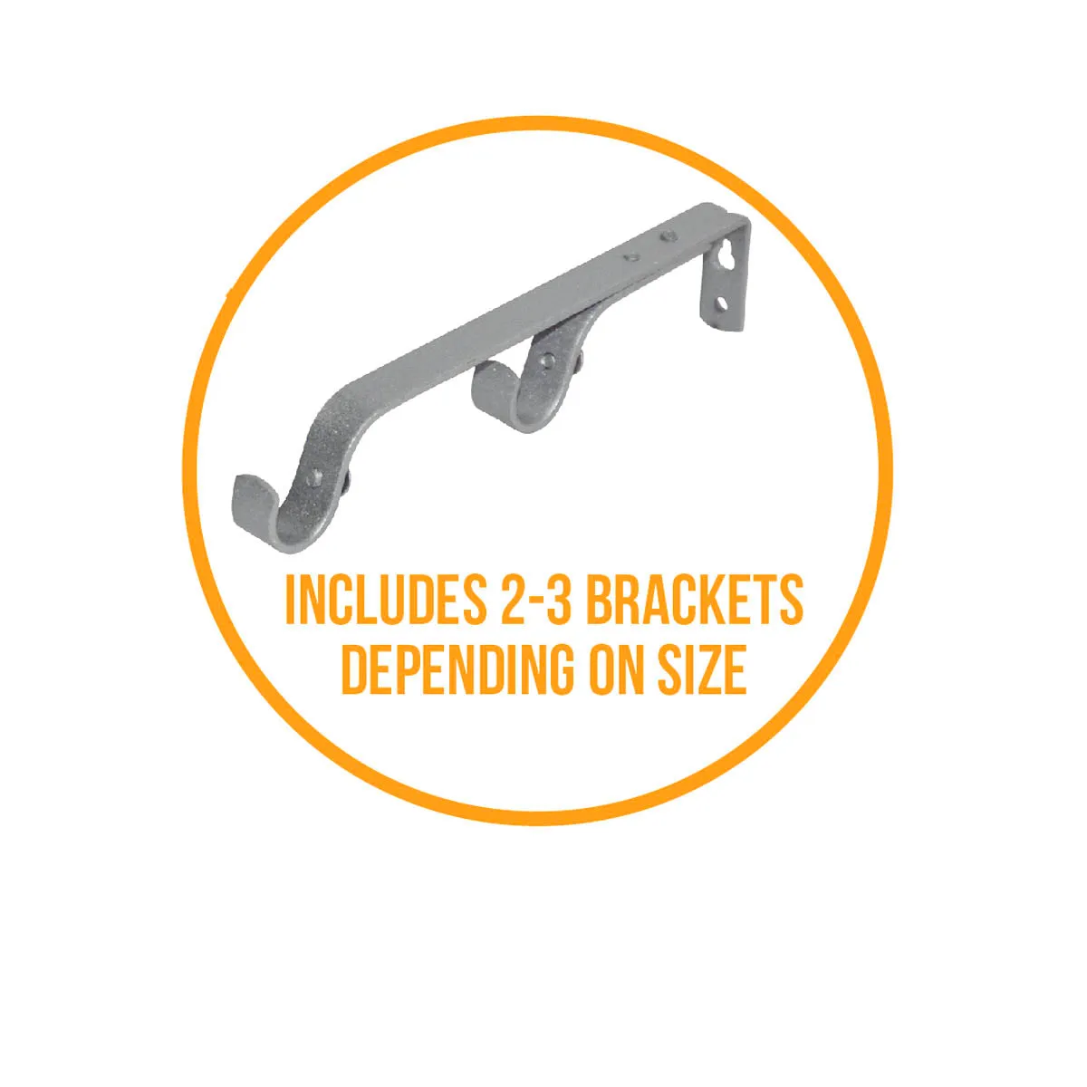Style & Collection Expandable Double Curtain Rod 19mm with 2 Brackets 1.2-2.1m (CR2-2001A-19)