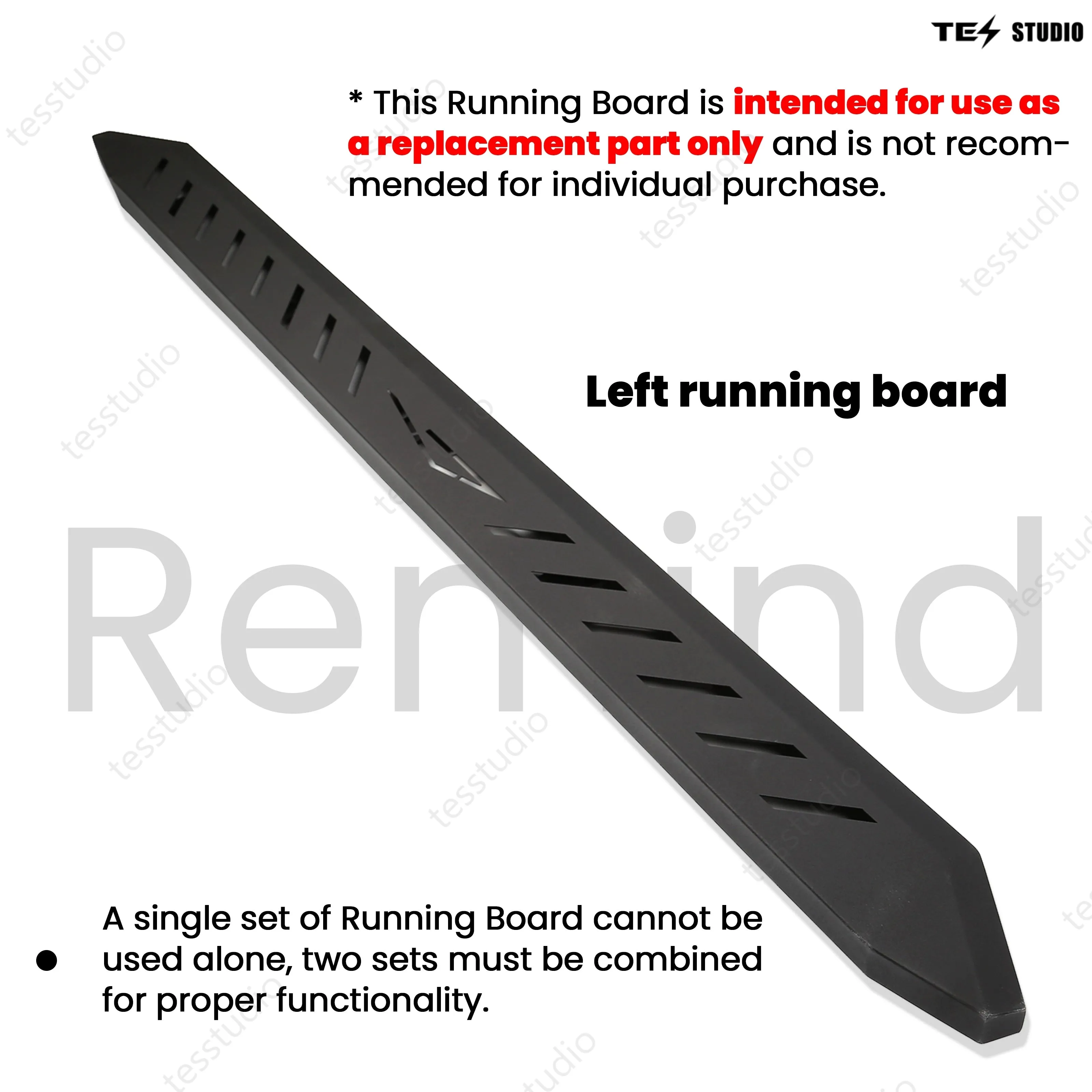 Tesla Cybertruck Running Boards Side Steps Exterior Brackets Nerf Bars Tesstudio®