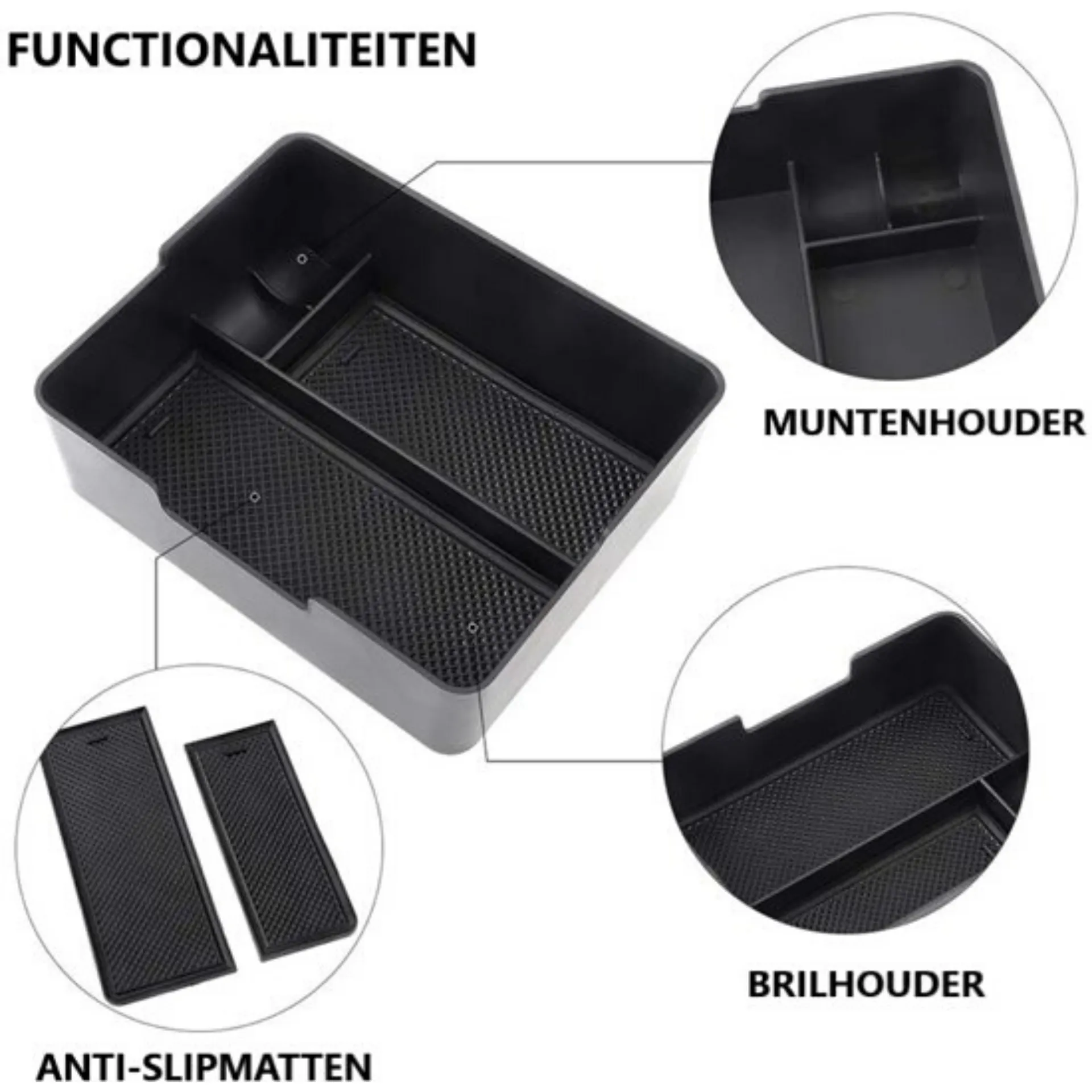 Tesla Model 3 Middenconsole Organizer 2019 – 04.2021