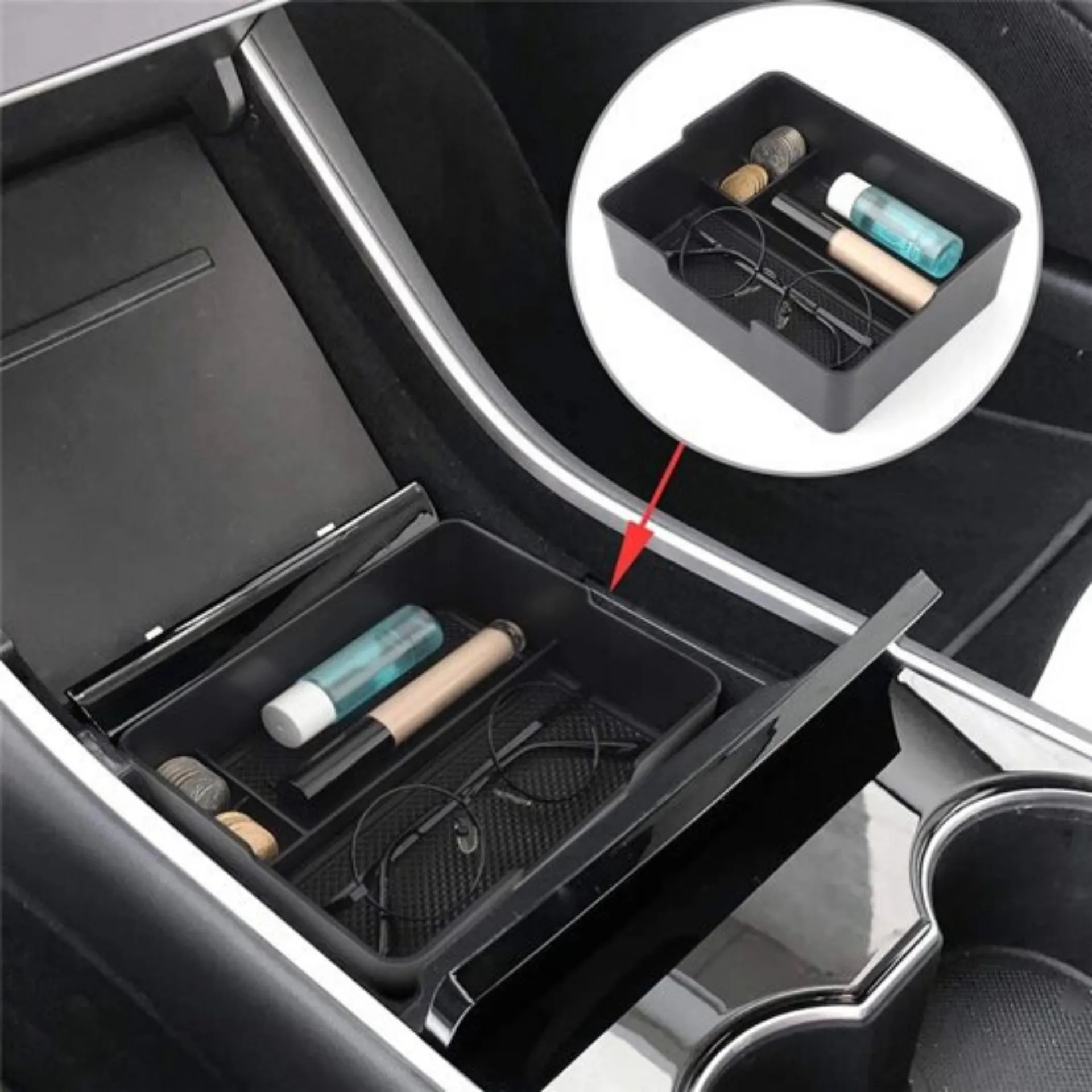 Tesla Model 3 Middenconsole Organizer 2019 – 04.2021