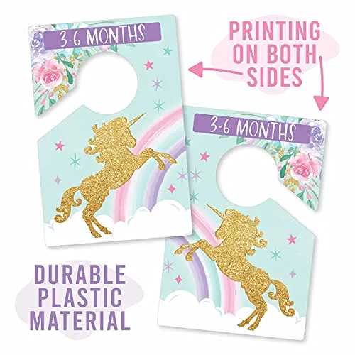 Unicorn Baby Closet Dividers