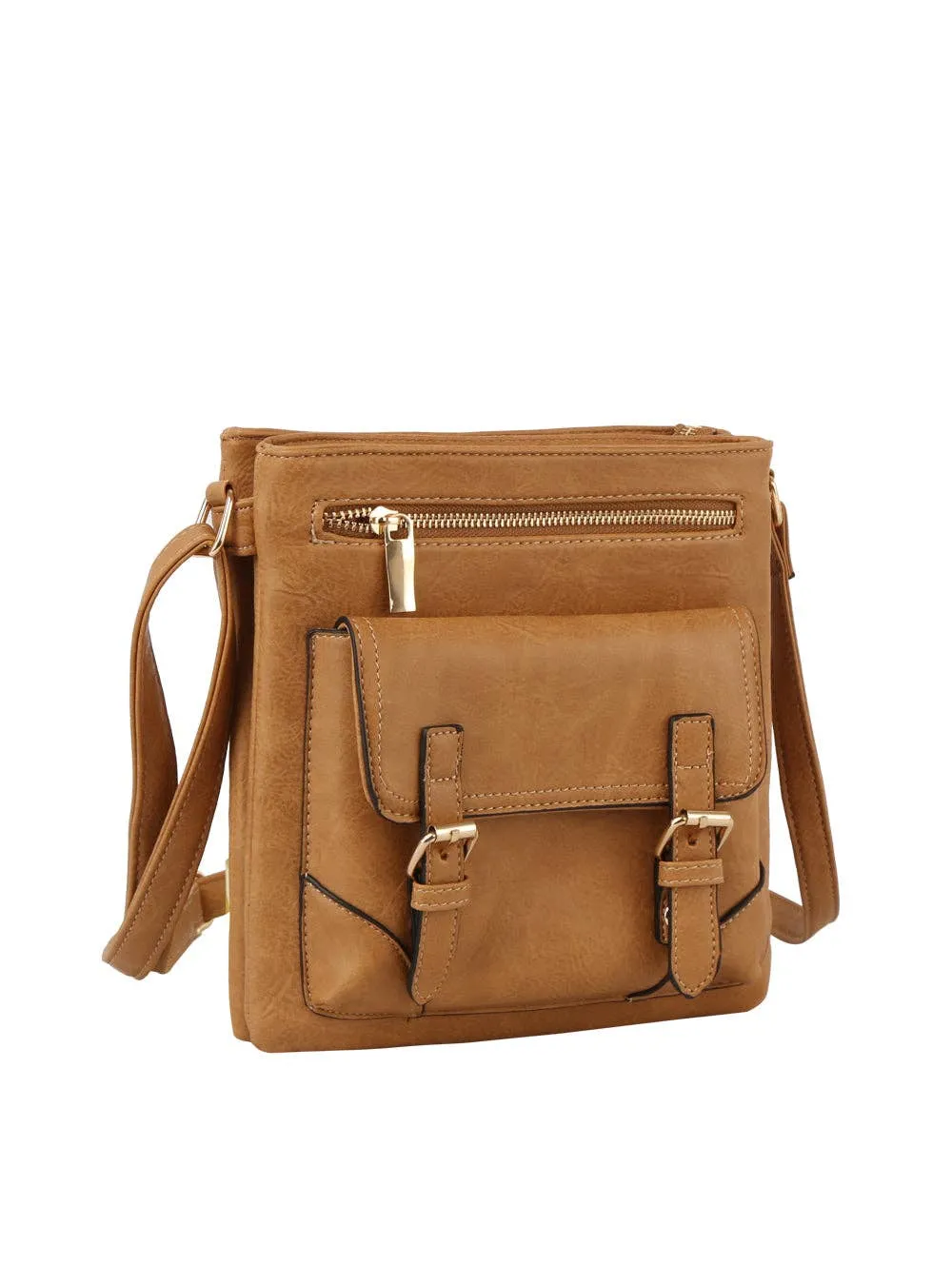 Vintage Buckle Crossbody Purse