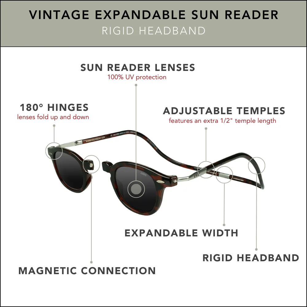 Vintage Expandable Sun Reader