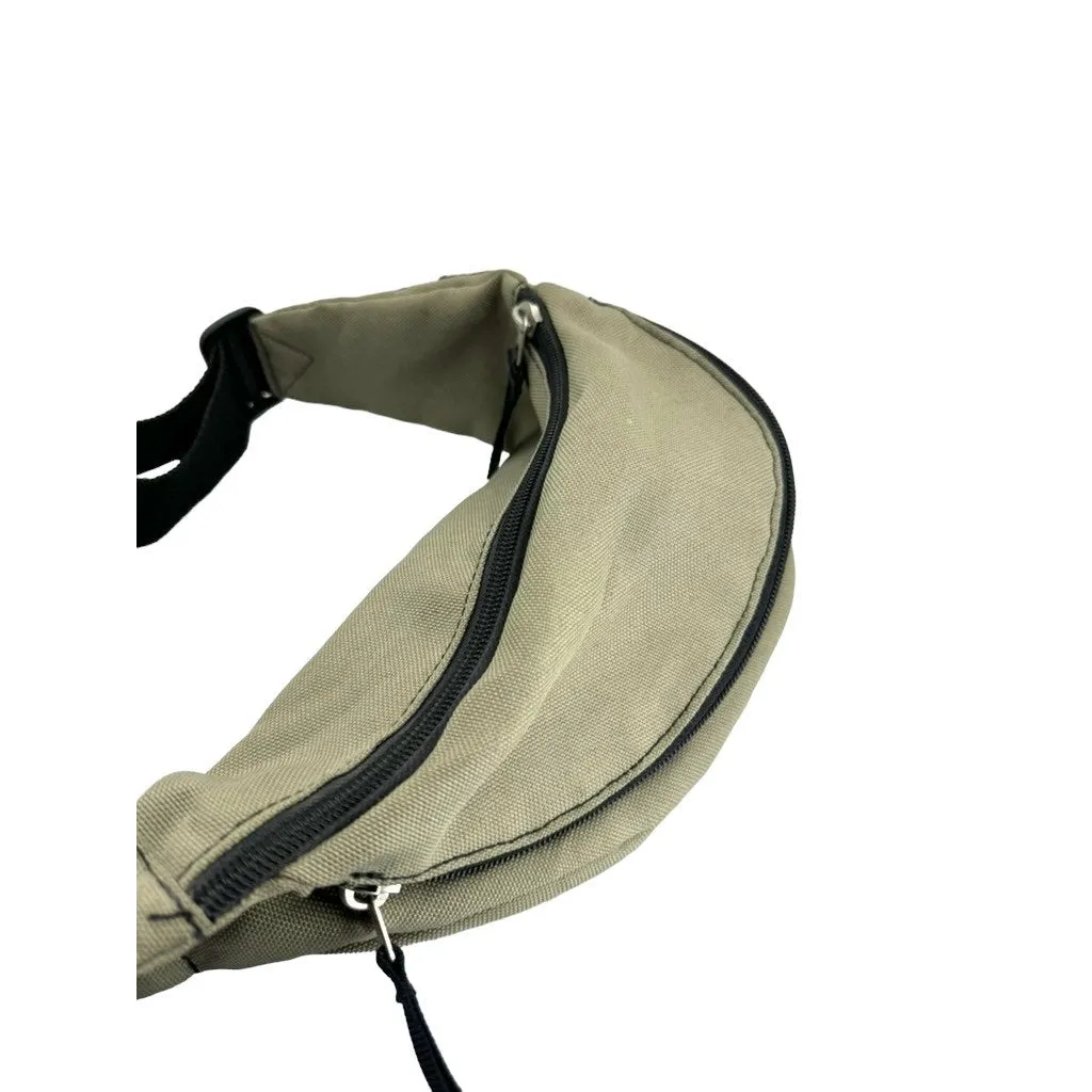 Vintage Light Olive Outdoor Hiking Waist Belt Bag