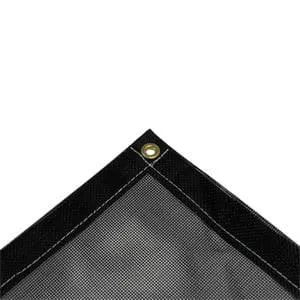 Vinyl Mesh Tarp - Black - 20' x 20'
