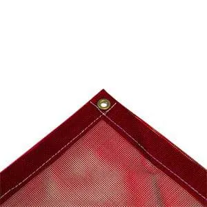 Vinyl Mesh Tarp - Red - 20' x 40'