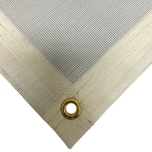 Vinyl Mesh Tarp - White - 12' x 20'