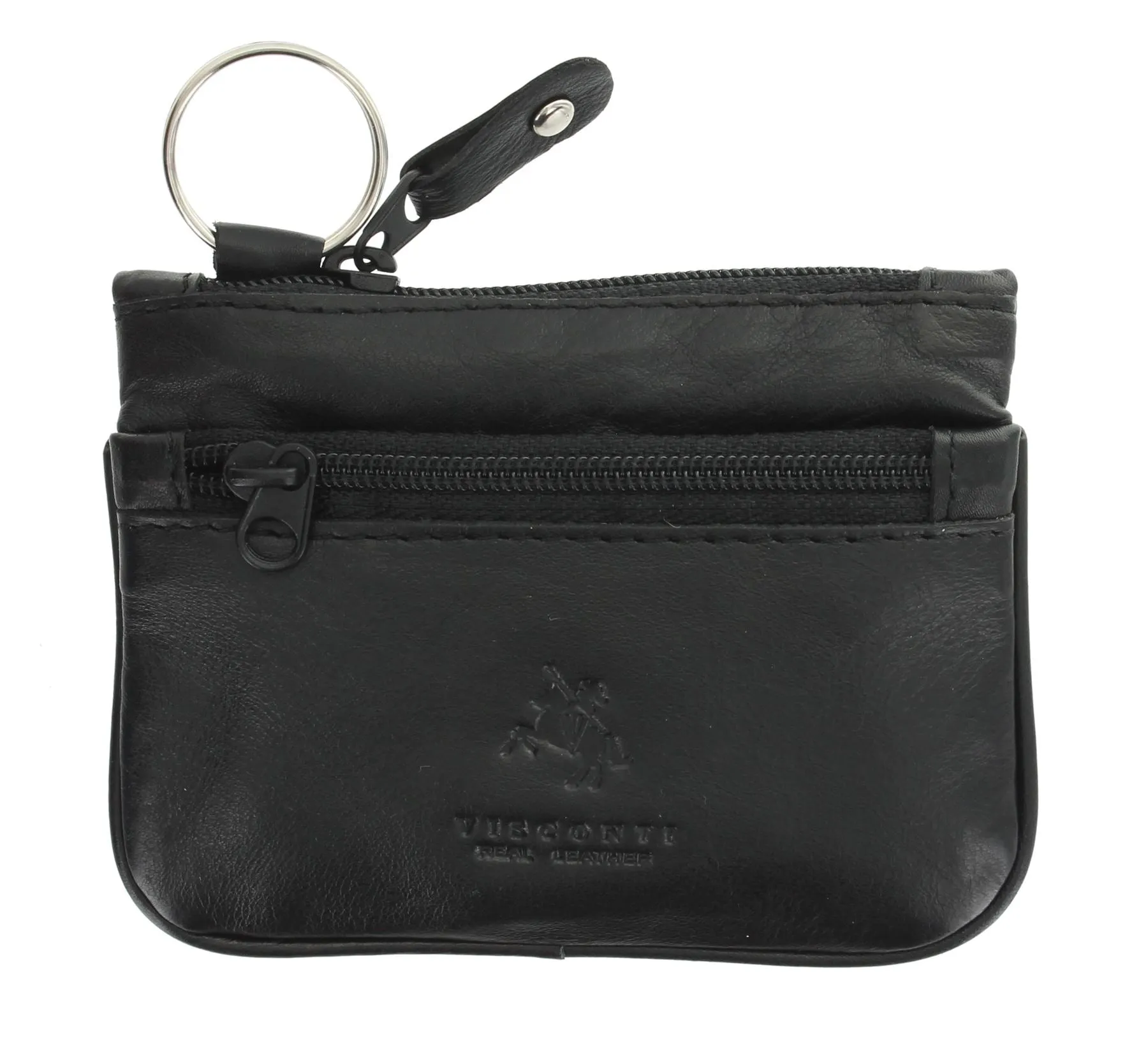 Visconti Leather Zip Top Coin Purse/Keycase CP3
