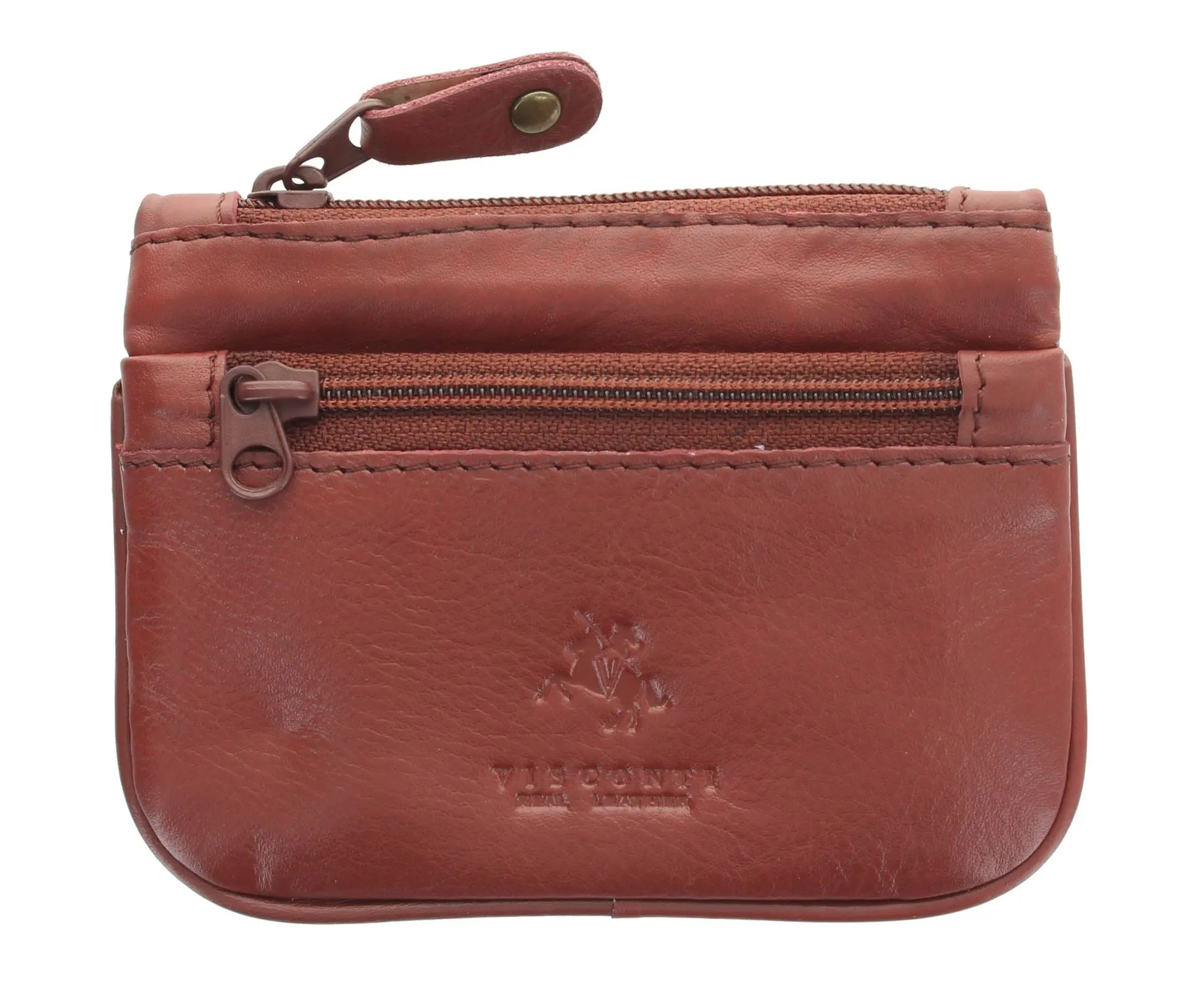 Visconti Leather Zip Top Coin Purse/Keycase CP3
