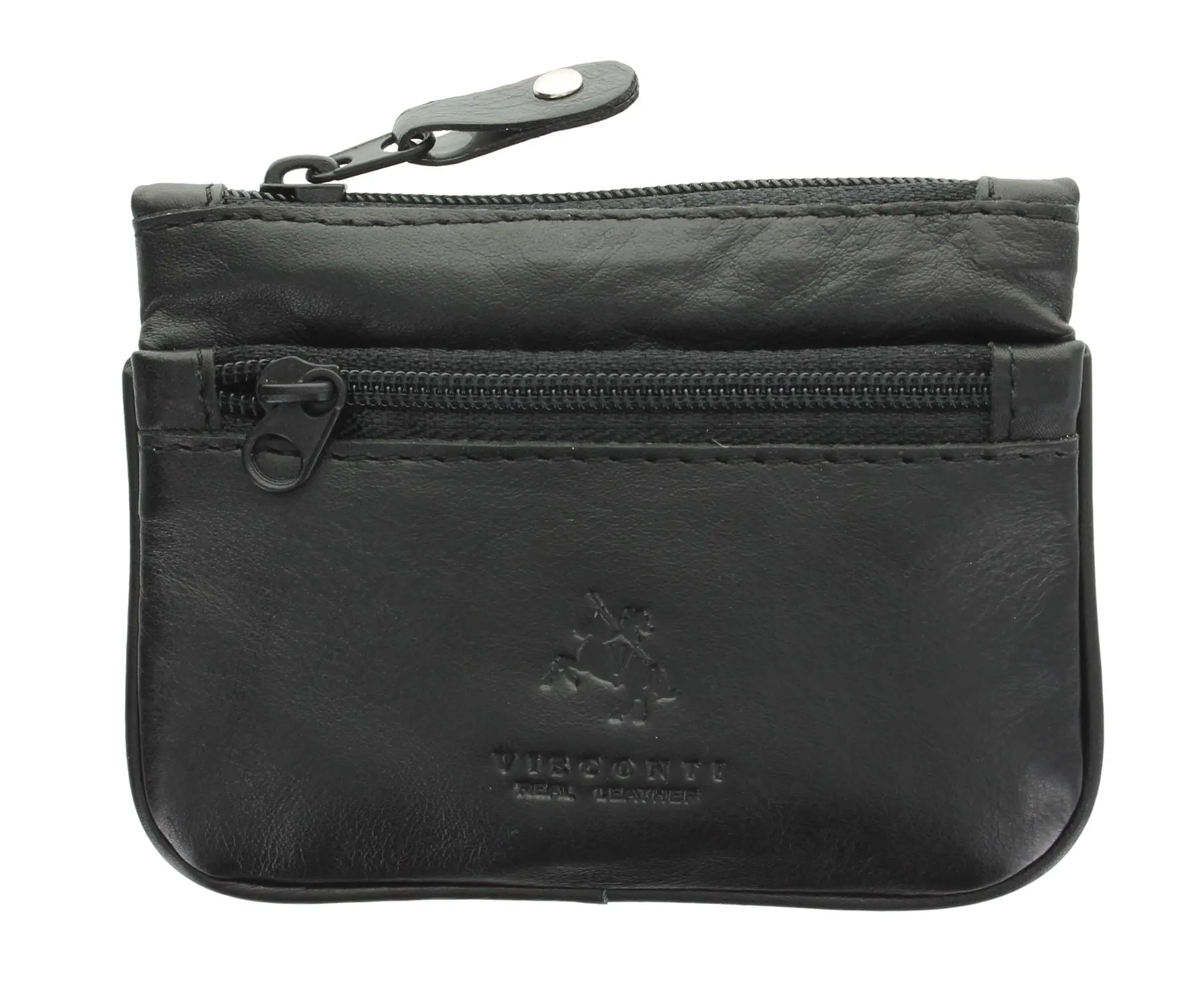 Visconti Leather Zip Top Coin Purse/Keycase CP3