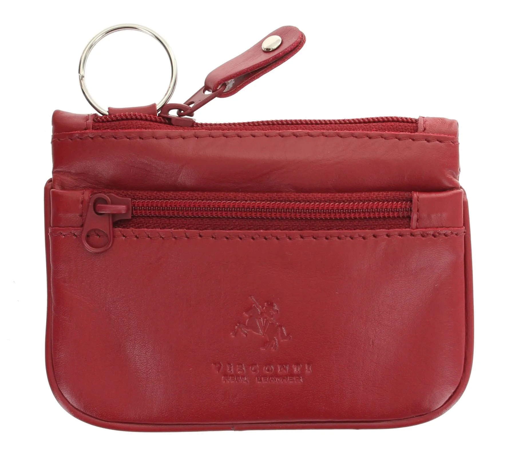 Visconti Leather Zip Top Coin Purse/Keycase CP3