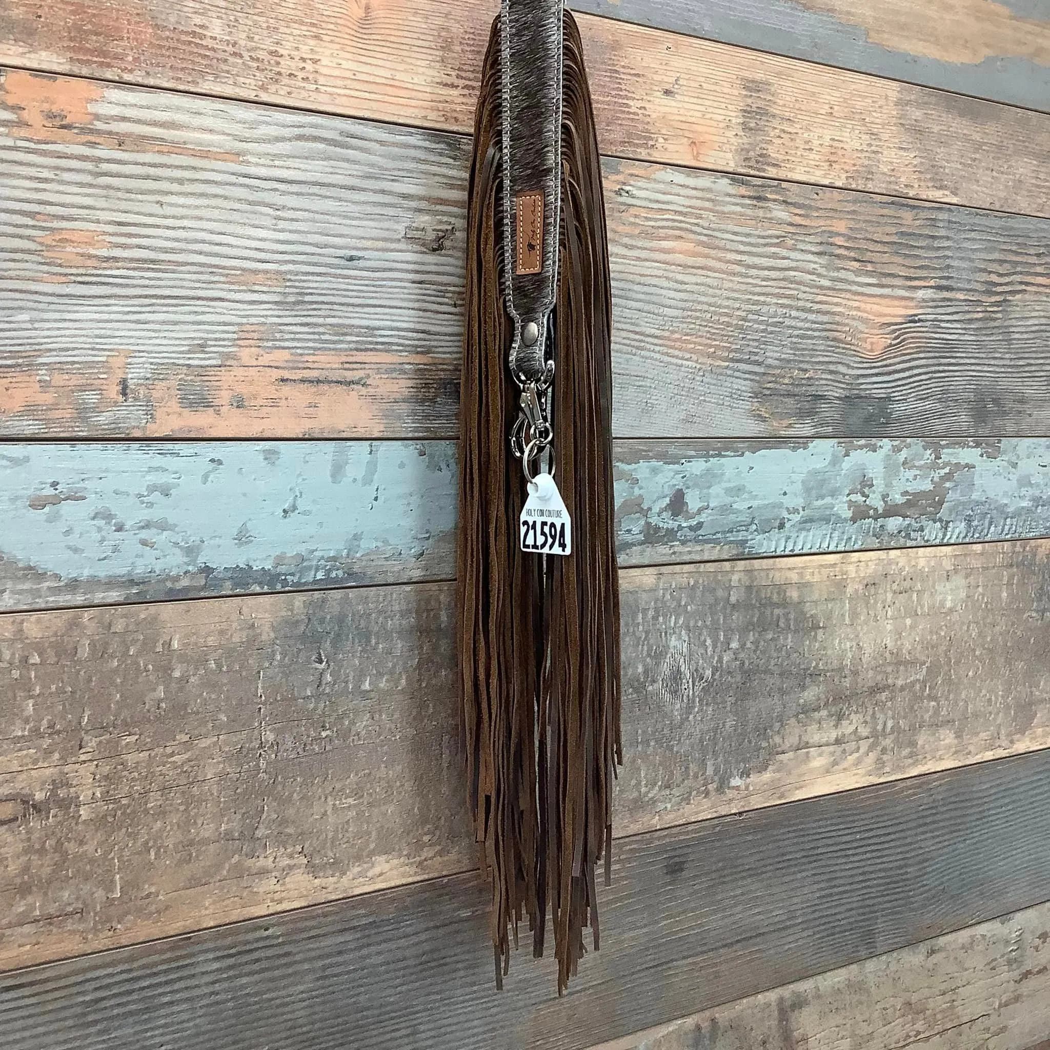 Western Mini Leather Fringe Strap 36" #21594