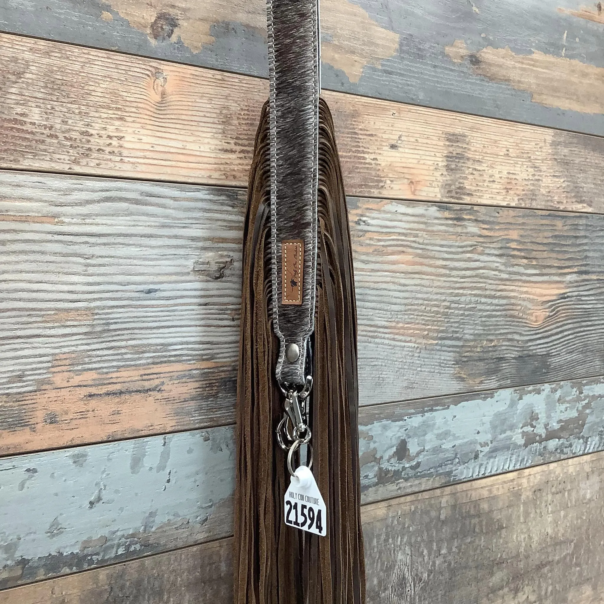Western Mini Leather Fringe Strap 36" #21594