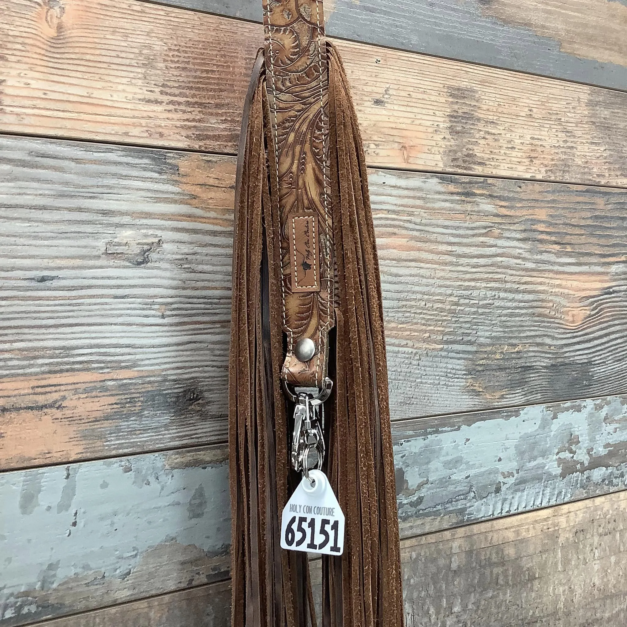 Western Mini Leather Fringe Strap 36" #65151