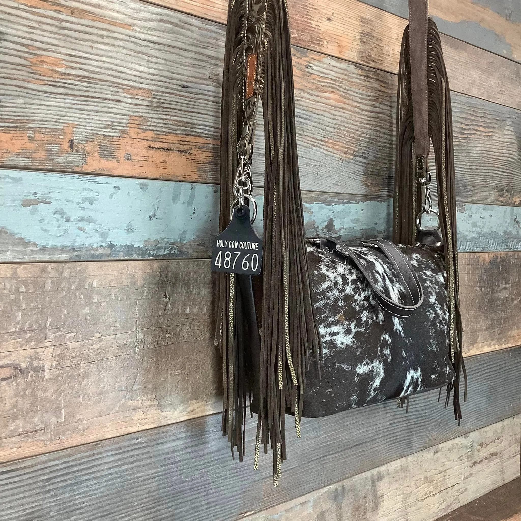 Western Mini Leather Fringe Strap 48" #48760