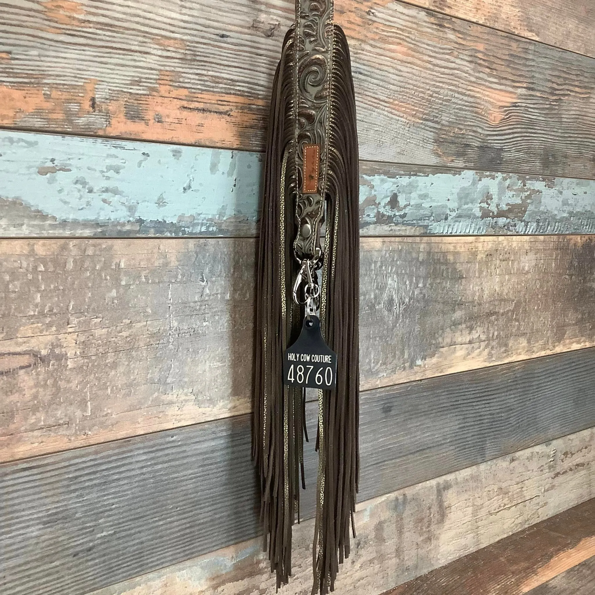 Western Mini Leather Fringe Strap 48" #48760