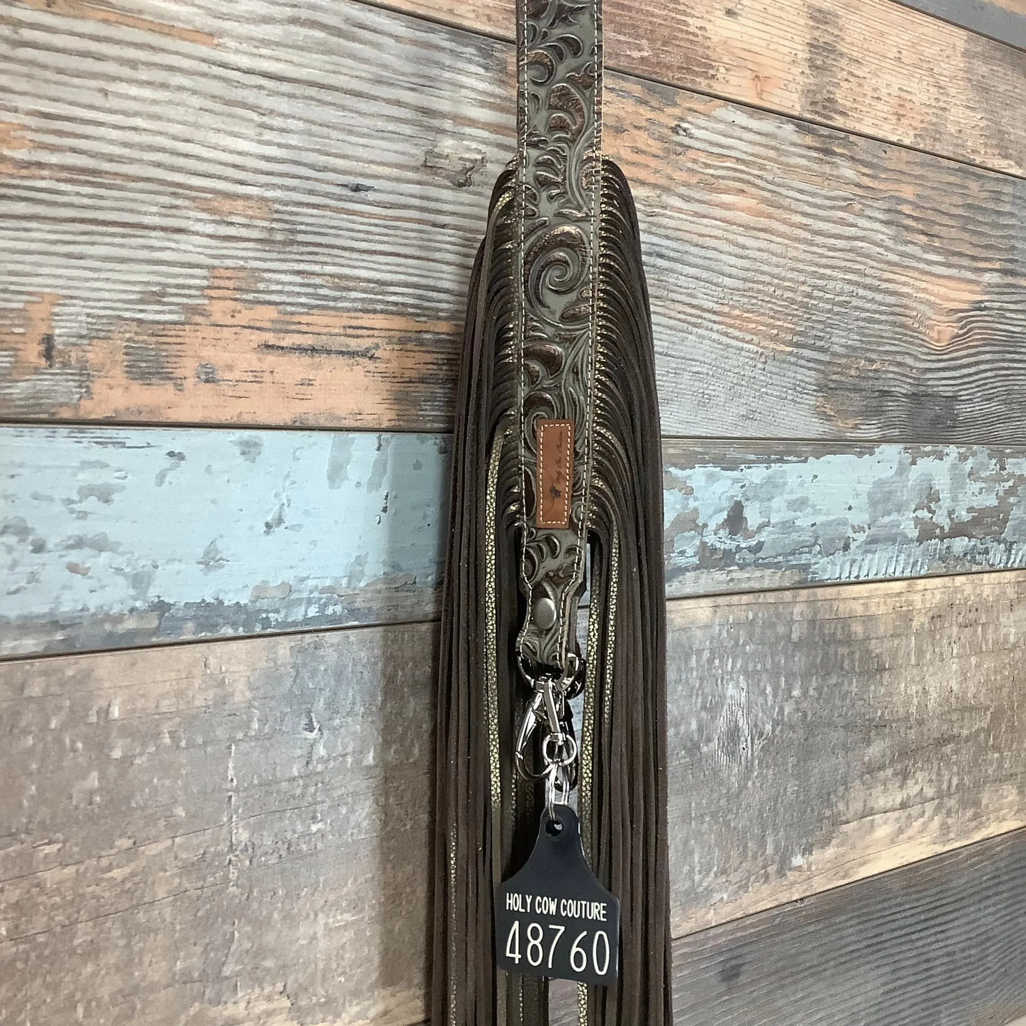 Western Mini Leather Fringe Strap 48" #48760