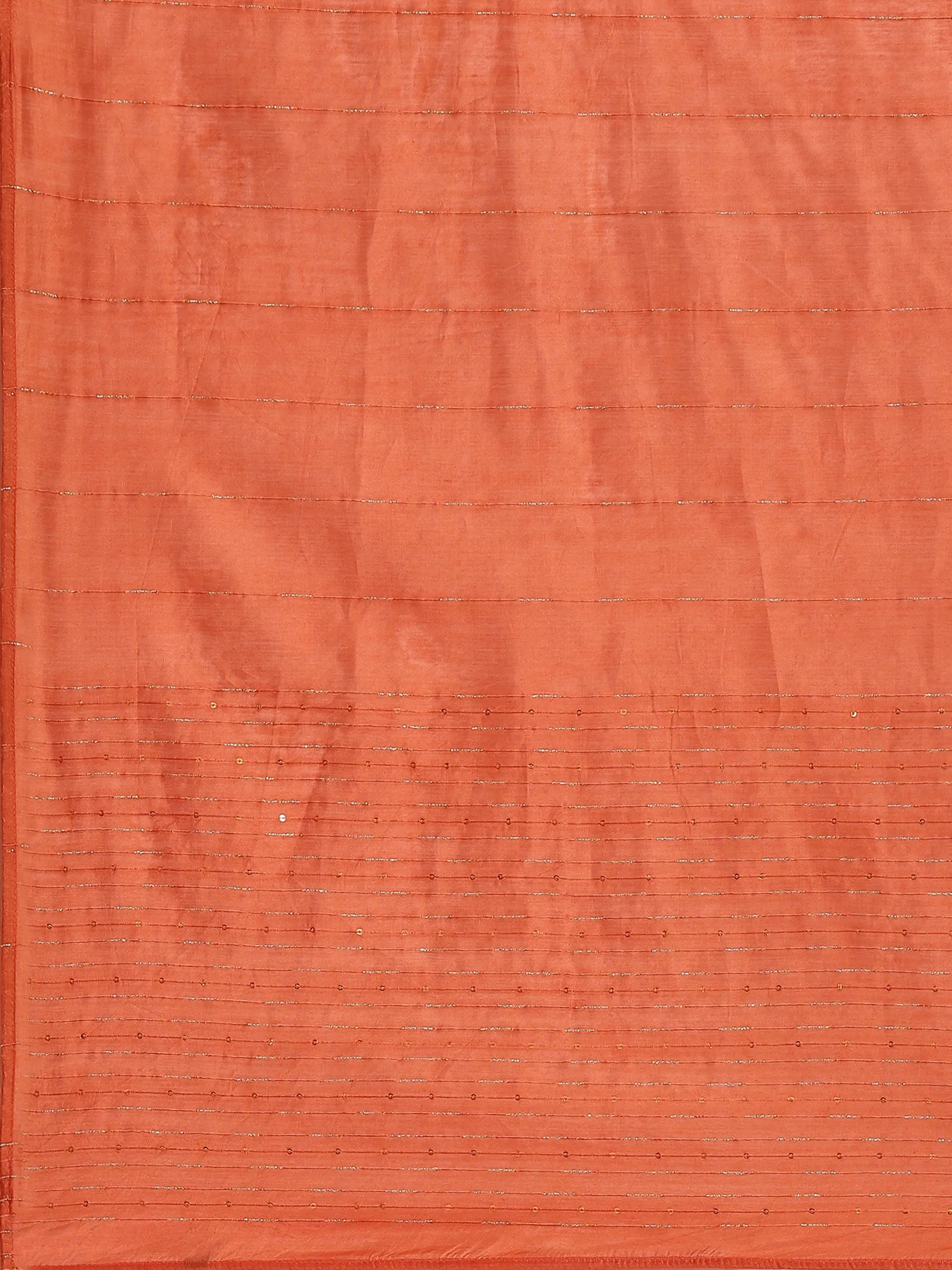 Women Rust Ornamental Printed Kurta Sharara Dupatta