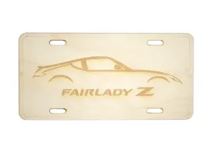 ZSPEC Nissan 370z Z34 Silhouette License Plate, Birch, Ornamental